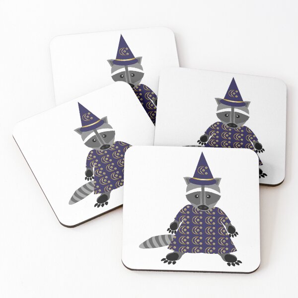 Item preview, Cute Halloween Wizard Raccoon designed and sold by naturegallery.
