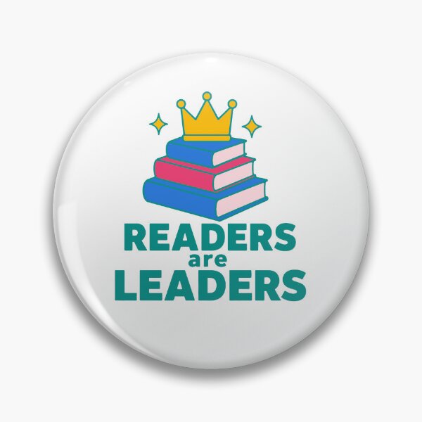 Item preview, Readers are leaders - crowned book stack reading motivation designed and sold by GagShots.
