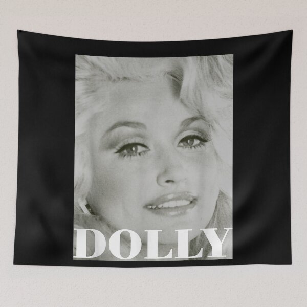 Item preview, Dolly Parton Close Up Face Black White Big Hair Soft Smile designed and sold by choudane.