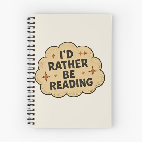 Item preview, I'd Rather Be Reading Retro Vintage Cloud Quote designed and sold by aysenism.