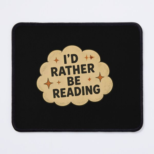 Item preview, I'd Rather Be Reading Retro Vintage Cloud Quote designed and sold by aysenism.