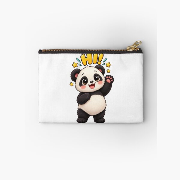 Item preview, cute waving panda designed and sold by Side Quest Co..