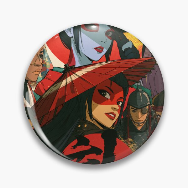 Item preview, Samurai Warriors Poster | Japanese Fantasy Art Print Red Aesthetic designed and sold by Affiches29 Animé .