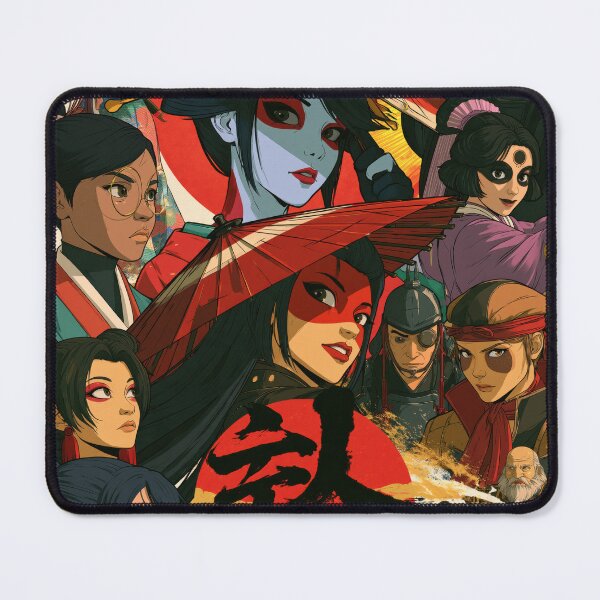 Item preview, Samurai Warriors Poster | Japanese Fantasy Art Print Red Aesthetic designed and sold by Affiches29 Animé .