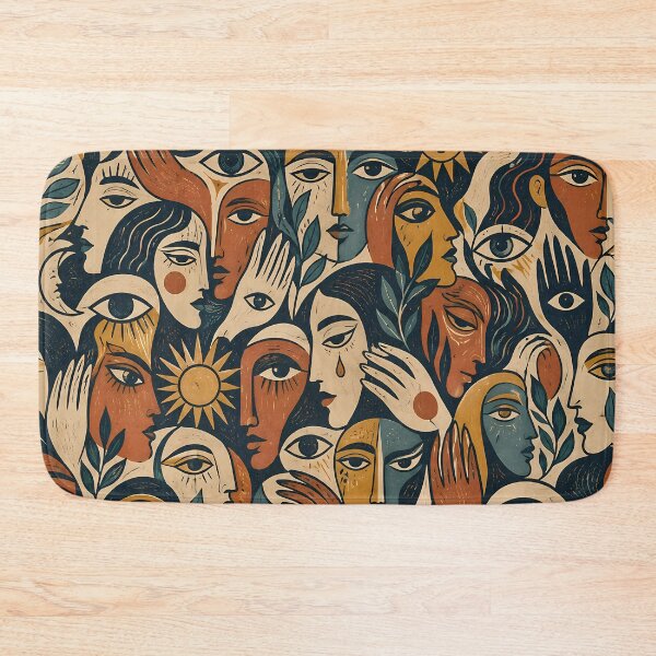 Item preview, Anxiety Mosaic – Faces Under Watchful Eyes designed and sold by SVox.