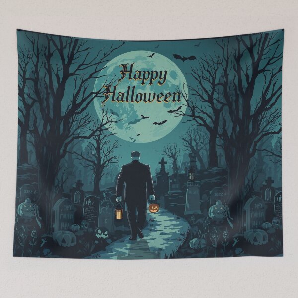 Item preview, Frankenstein's Midnight Halloween designed and sold by Deezyned.