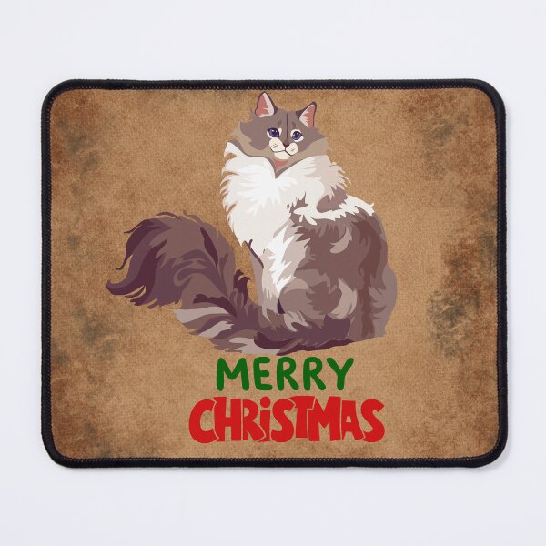 Item preview, Cute Maine Coon Cat Merry Christmas Holiday Art designed and sold by stormk10.