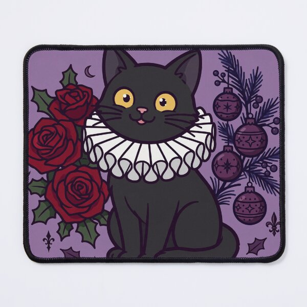 Item preview, Gothmas Queen: Black Cat in a Victorian Ruff designed and sold by Odd-jack.