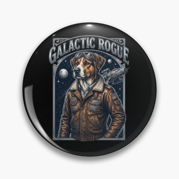 Item preview, Galactic Rogue Funny Space Opera Dog Sci-Fi Adventure Movie Lover Gift designed and sold by FurRealStudioCo.