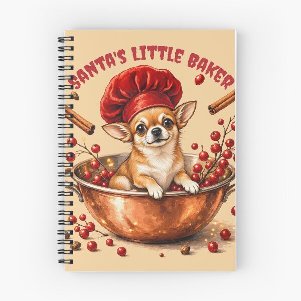 Item preview, Santas Little Baker Chihuahua Christmas Dog designed and sold by CraftyValley.