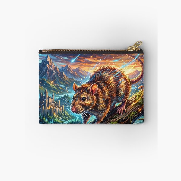 Item preview, Mystical Brown Rat in Cosmic Night Landscape designed and sold by Lucid Dream Pixel.