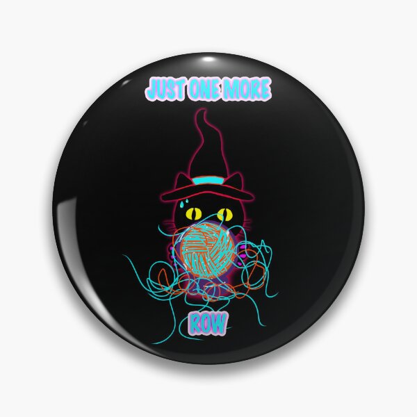 Item preview, Just One More Row Cat – Funny Knitting Sticker designed and sold by ArtyWares.