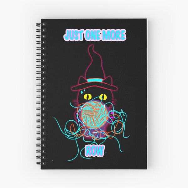 Item preview, Just One More Row Cat – Funny Knitting Sticker designed and sold by ArtyWares.