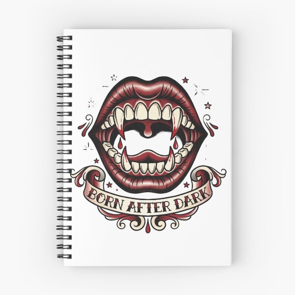Item preview, Traditional Tattoo Flash Vampire Fangs Mouth designed and sold by AURA Vibes.