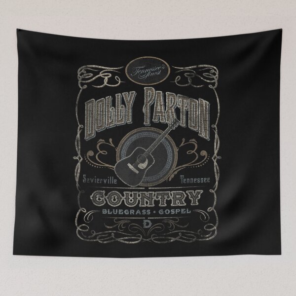 Item preview, Dolly Parton Tennessee Finest Country Bluegrass Gospel Guitar Label designed and sold by choudane.