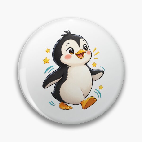 Item preview, cute penguin walking designed and sold by Side Quest Co..