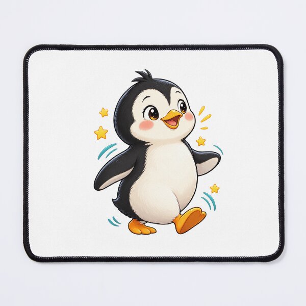 Item preview, cute penguin walking designed and sold by Side Quest Co..