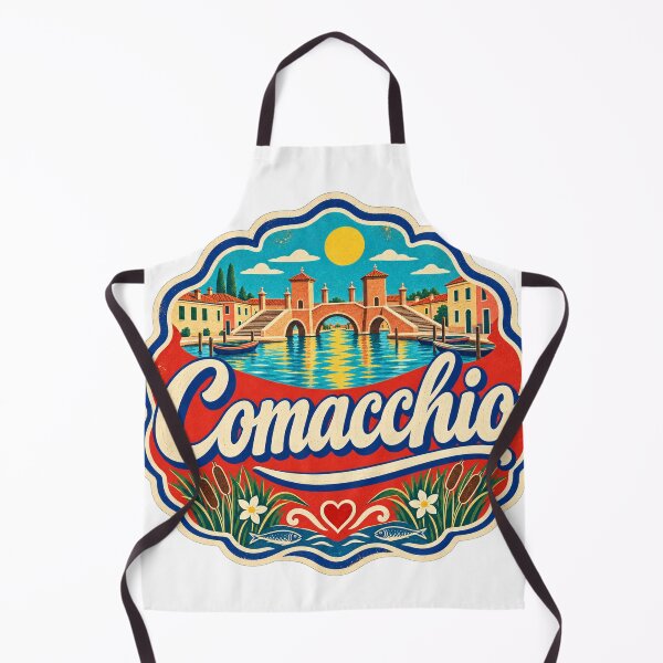 Item preview, Comacchio Italy Travel Souvenir Painted Italian Sign designed and sold by VisualArtsOasis.