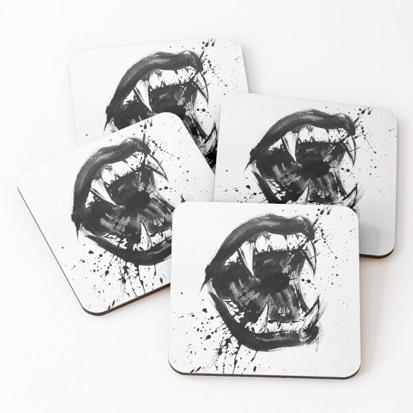 Item preview, Brush Ink Vampire Fangs Expressive Mouth designed and sold by AURA Vibes.