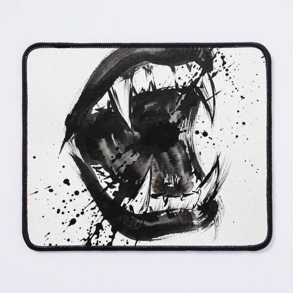 Item preview, Brush Ink Vampire Fangs Expressive Mouth designed and sold by AURA Vibes.