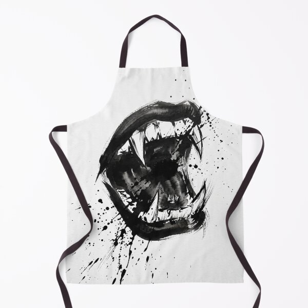 Item preview, Brush Ink Vampire Fangs Expressive Mouth designed and sold by AURA Vibes.