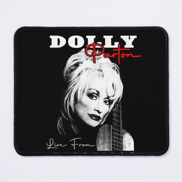 Item preview, Dolly Parton Live From Nashville Tennessee Black White Guitar Portrait designed and sold by choudane.