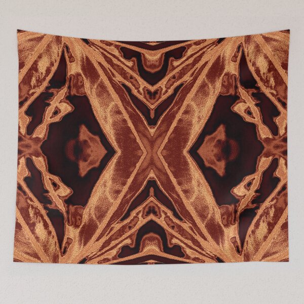 Item preview, Copper X Kaleidoscope – Luxurious Abstract Pattern designed and sold by SulkaCreative.