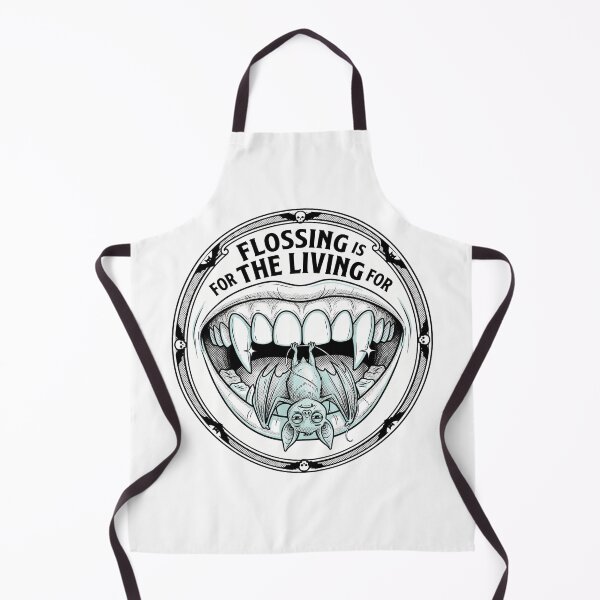 Item preview, Flossing Is For The Living Fangs designed and sold by AURA Vibes.