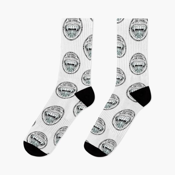 Item preview, Flossing Is For The Living Fangs designed and sold by AURA Vibes.