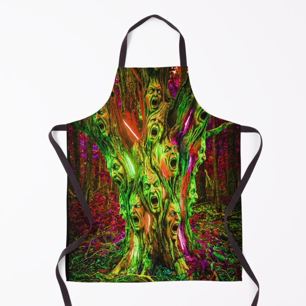 Item preview, SCREAMING FACED NEON TREE designed and sold by NOIMION DIGITAL ART.