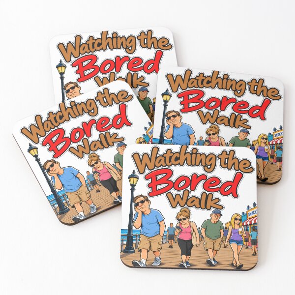 Item preview, Watching the Bored Walk – Funny Senior Beach Boardwalk T-Shirt designed and sold by gooeybanana.