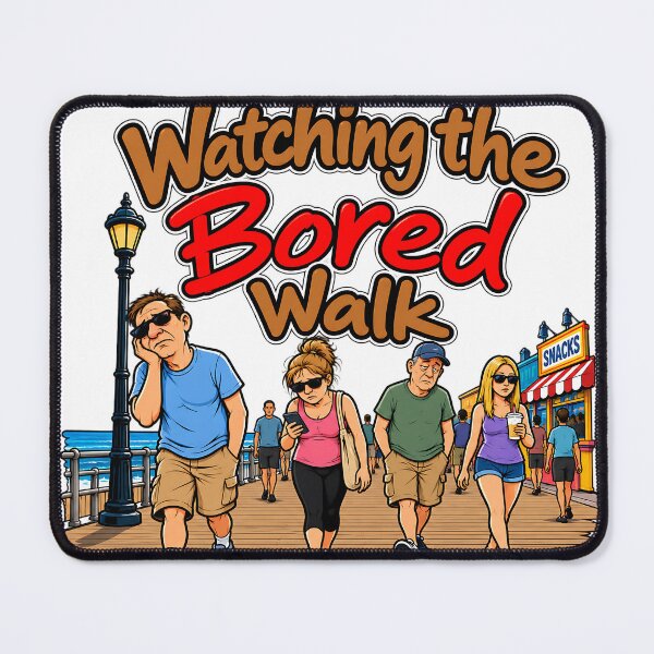 Item preview, Watching the Bored Walk – Funny Senior Beach Boardwalk T-Shirt designed and sold by gooeybanana.