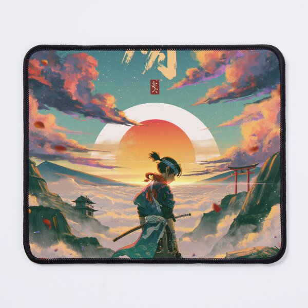 Item preview, Samurai Warriors Poster | Japanese Fantasy Art Print Red Aesthetic designed and sold by Affiches29 Animé .