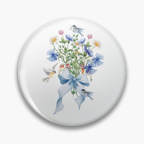 Item preview, Wildflower Bouquet With Birds designed and sold by JeweledDesigns.