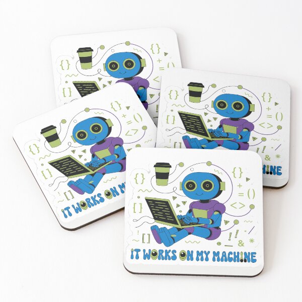 Item preview, It Works on My Machine | Funny Programmer Coding Sticker designed and sold by inkfusionhub99.