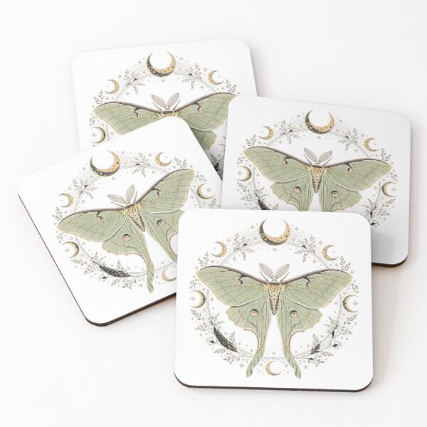 Item preview, Luna Moth Vintage Dark Academia Entomology Sticker designed and sold by dostielee.