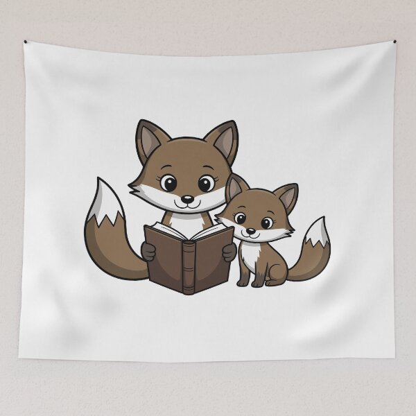 Item preview, Cute animal reading  designed and sold by AfterHourNotes.
