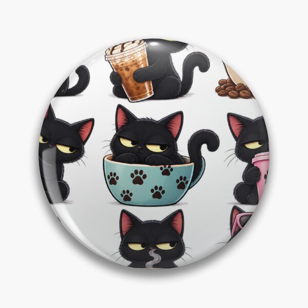 Item preview, Currently Caffeinating Cat designed and sold by InspireHerTribe.