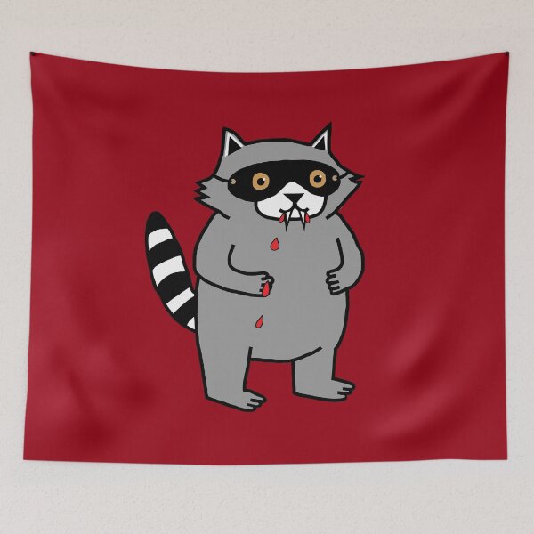 Item preview, Halloween Vampire Raccoon designed and sold by ellenhenry.