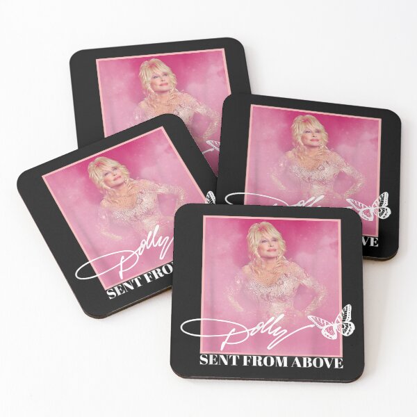 Item preview, Dolly Parton Sent From Above Pink Sparkle Dress Butterfly Signature designed and sold by choudane.