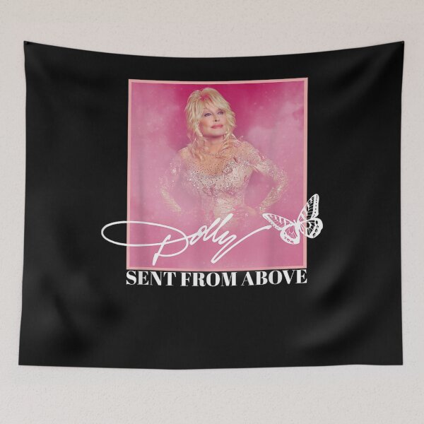 Item preview, Dolly Parton Sent From Above Pink Sparkle Dress Butterfly Signature designed and sold by choudane.