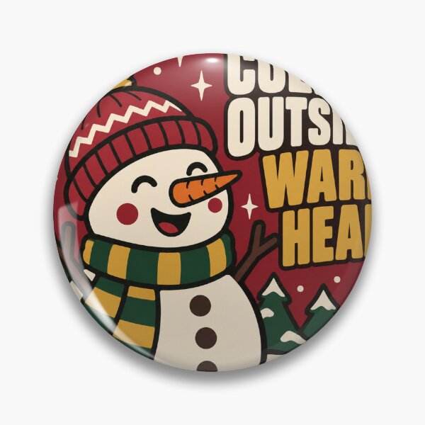 Item preview, Snowman Gift - Cold Outside Warm Heart designed and sold by RedRubyBubble.