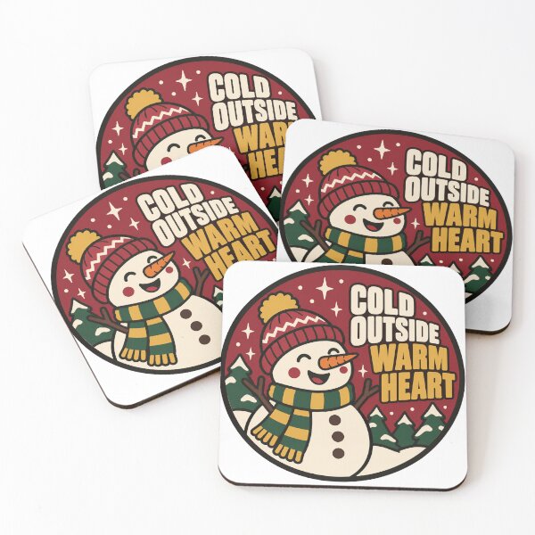 Item preview, Snowman Gift - Cold Outside Warm Heart designed and sold by RedRubyBubble.