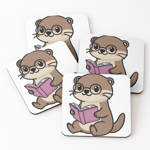 Item preview, Cute animal reading  designed and sold by AfterHourNotes.