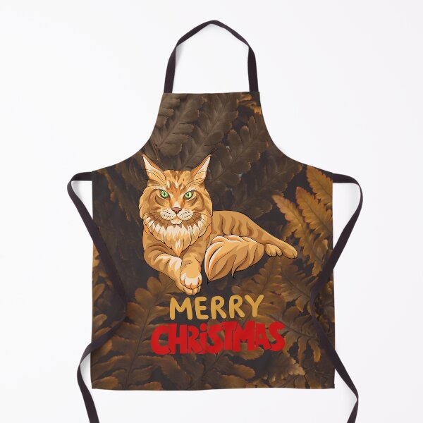 Item preview, Cute Maine Coon Cat Merry Christmas Holiday Art designed and sold by stormk10.