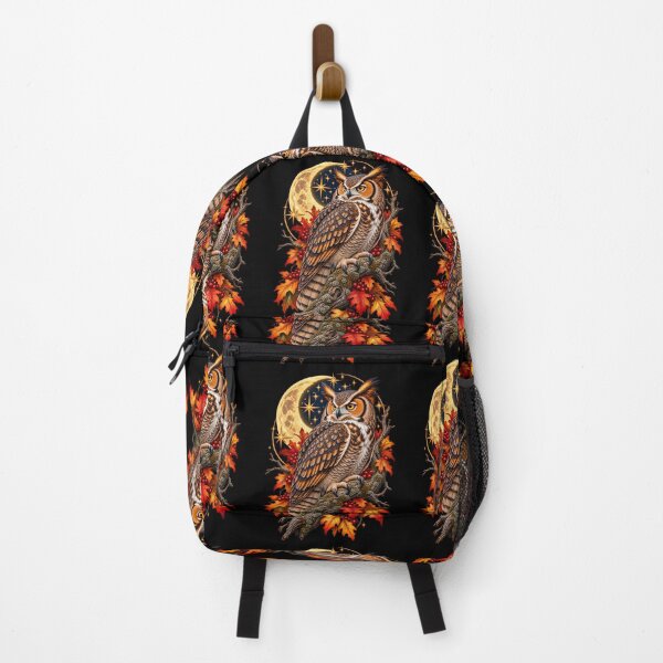 Item preview, Great Horned Owl Moon and Stars Celestial Night Bird Nature Design designed and sold by RockitBaby.