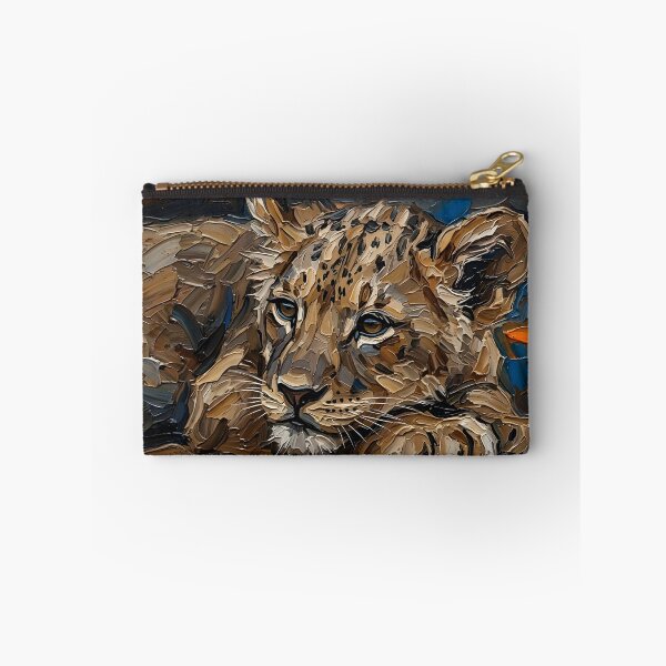 Item preview, Copy of Caracal at the Waterhole – Expressive Impasto Wildlife Painting designed and sold by The Digital Compass.