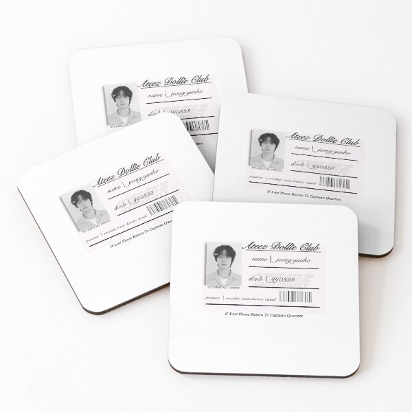 Item preview, Ateez Yunho School ID Sticker   designed and sold by daintymingi.