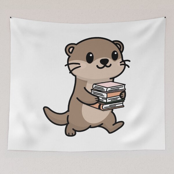 Item preview, Cute animal reading  designed and sold by AfterHourNotes.