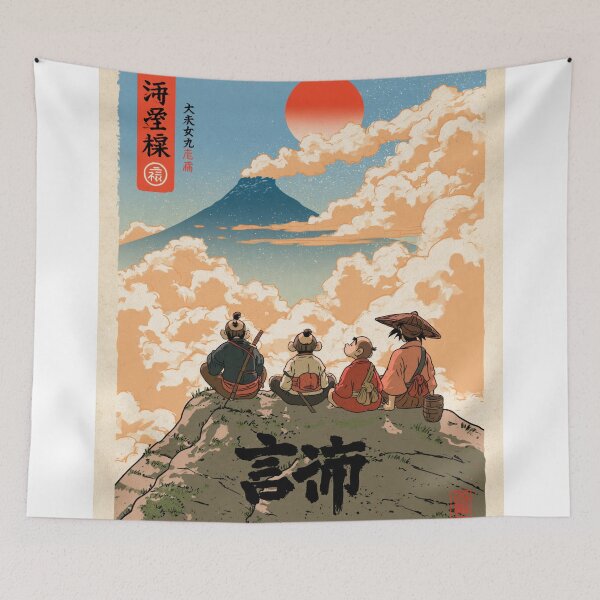 Item preview, Samurai Warriors Poster | Japanese Fantasy Art Print Red Aesthetic designed and sold by Affiches29 Animé .